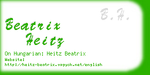 beatrix heitz business card